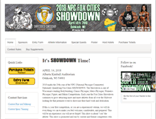 Tablet Screenshot of foxcitiesshowdown.com